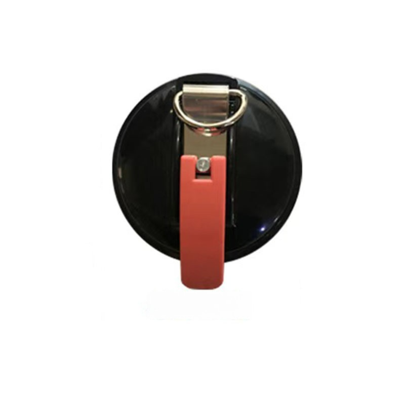 4 Pack Black plate + red button Heavy Duty Suction Cup Anchors with S-Hooks