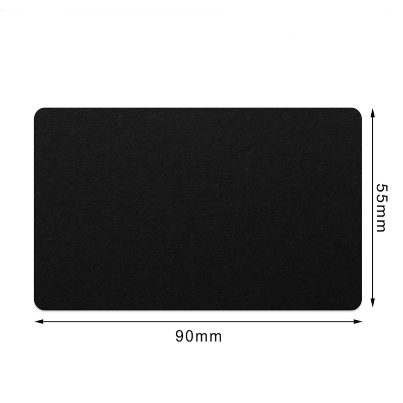 Black 4 Pack Blank Cardstock DIY Flashcards Message Notes 90mm x 55mm Business view 3