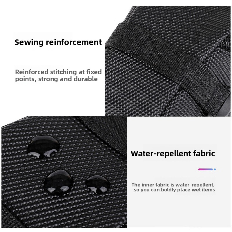 Blue Water Resistant Bicycle Saddle Bag Under Seat Wedge Pack with Reflective view 5