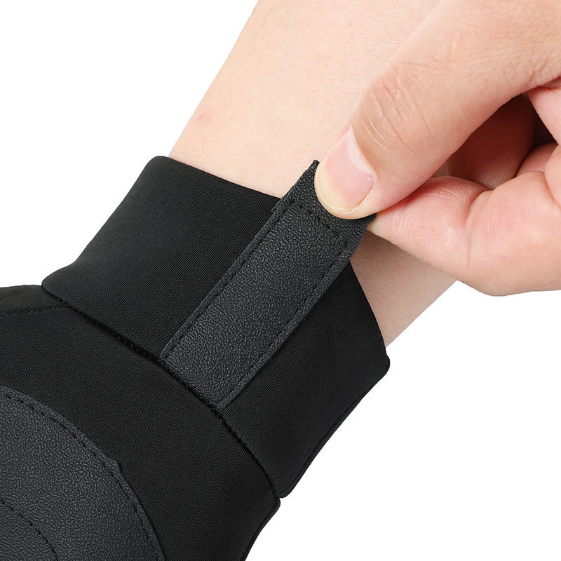Grey Winter Thermal Gloves for Men Outdoor Cycling Driving Waterproof Touch view 4