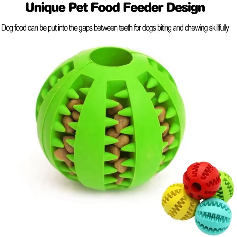 Lake blue TPR Dog Chew Ball Set – 3-Piece Size Combination (Small view 2