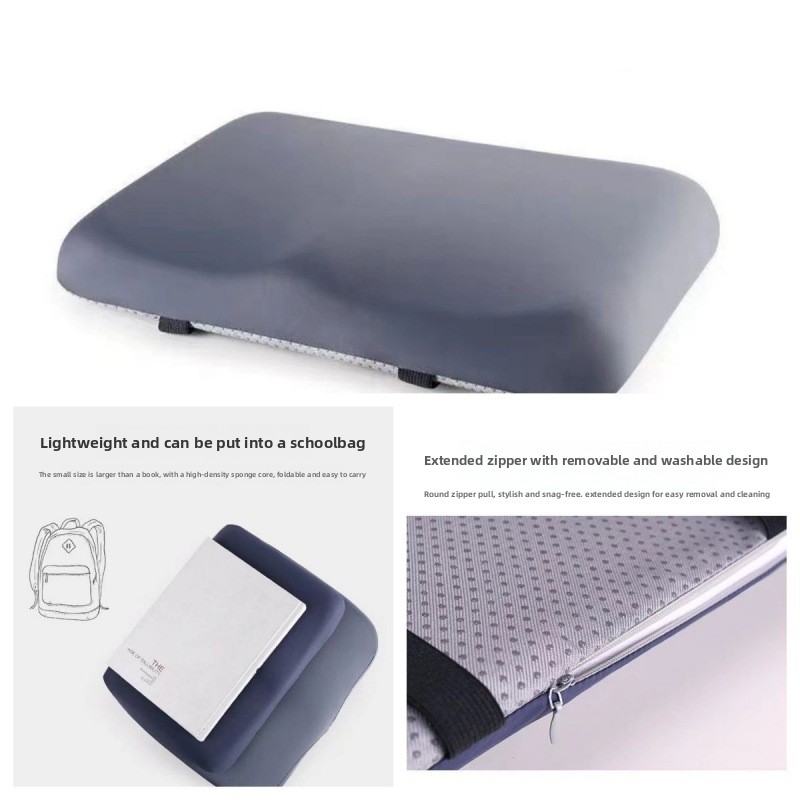 Light blue Ergonomic Memory Foam Student Seat Cushion – 34×24×5cm view 5