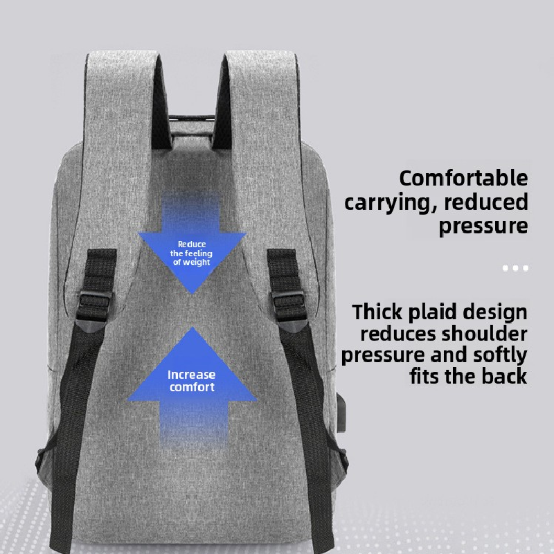 Red 3 Piece Mens Backpack Set with Sling Bag and Pouch USB Charging Port Large view 6