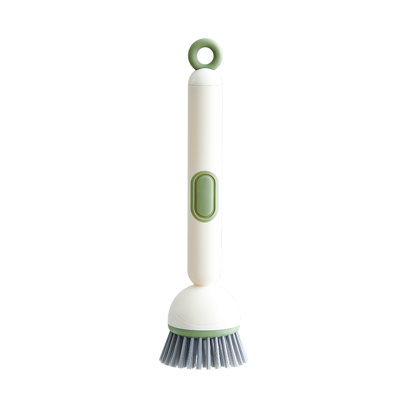 2 Pack Green Kitchen Dish Brush with Soap Dispenser Adjustable Handle 360