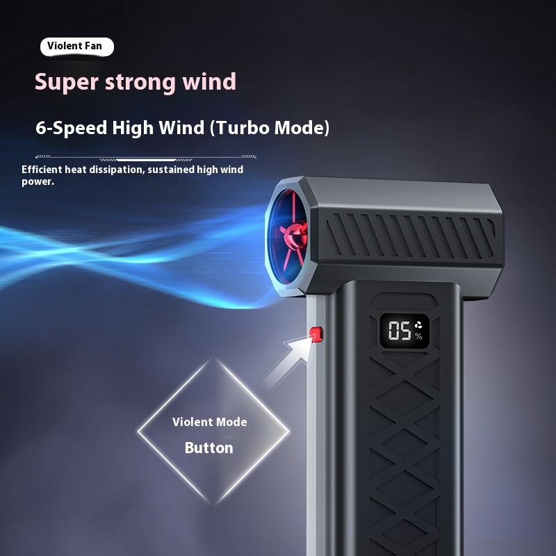 Red High Power Portable Jet Fan Air Blower 130000 RPM Electric Duster for Snow view 4