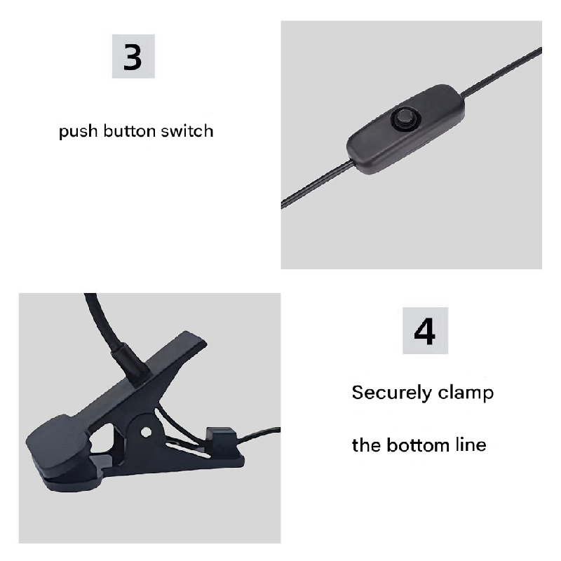Silver 3W UV LED Gel Nail Curing Lamp Clip On Flexible Gooseneck Light 4 view 6