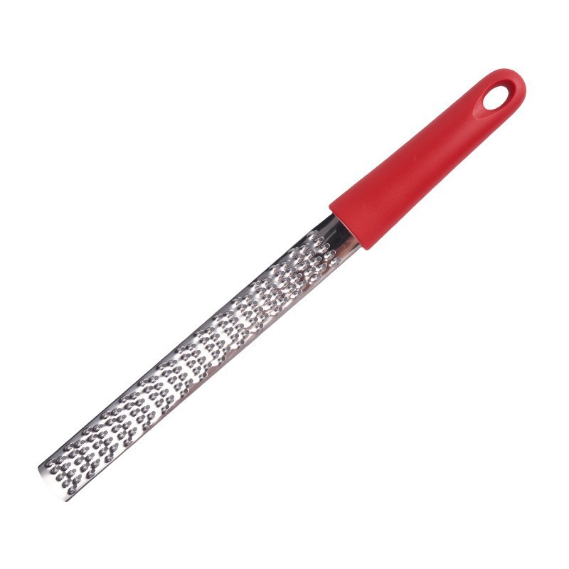 3-PCS Red Stainless Steel Lemon Zester and Cheese Grater 32cm Long