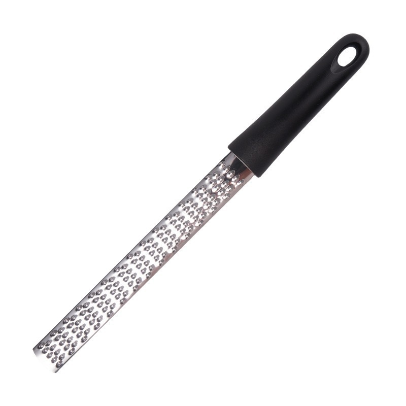 3-PCS Black Stainless Steel Lemon Zester and Cheese Grater 32cm Long