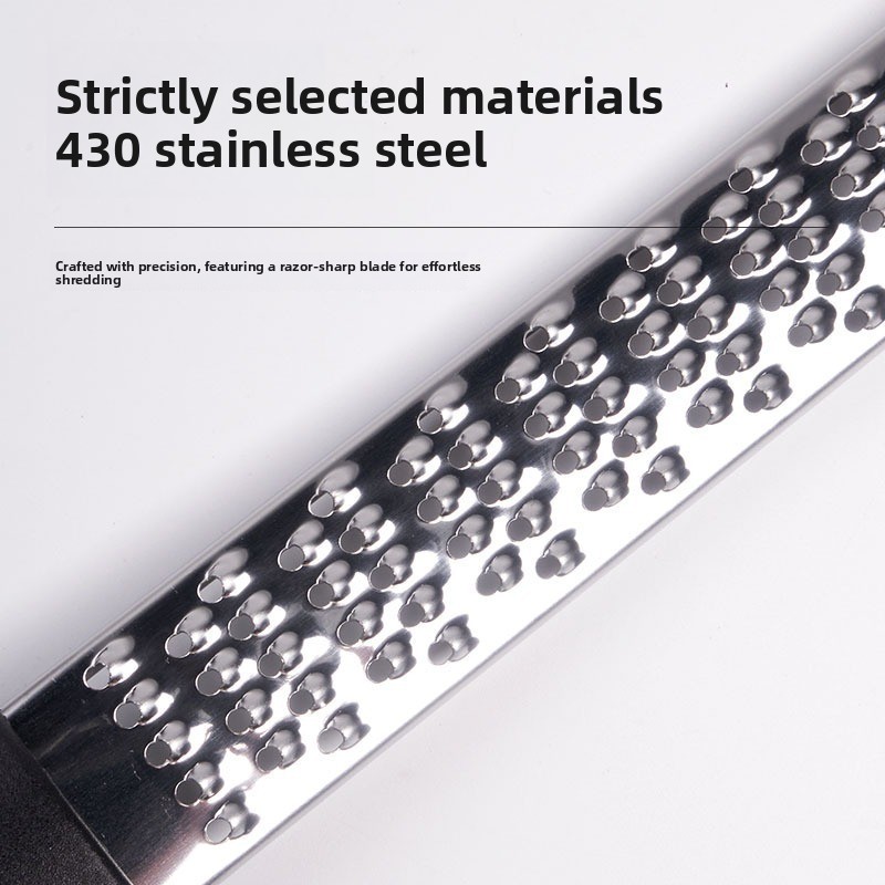 3-PCS Black Stainless Steel Lemon Zester and Cheese Grater 32cm Long view 2
