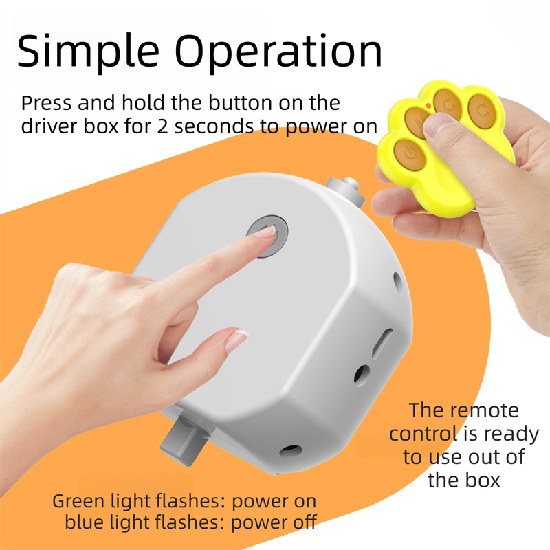 Yellow Durable TPU Smart Interactive Electric Pet Toy Ball With Remote view 7