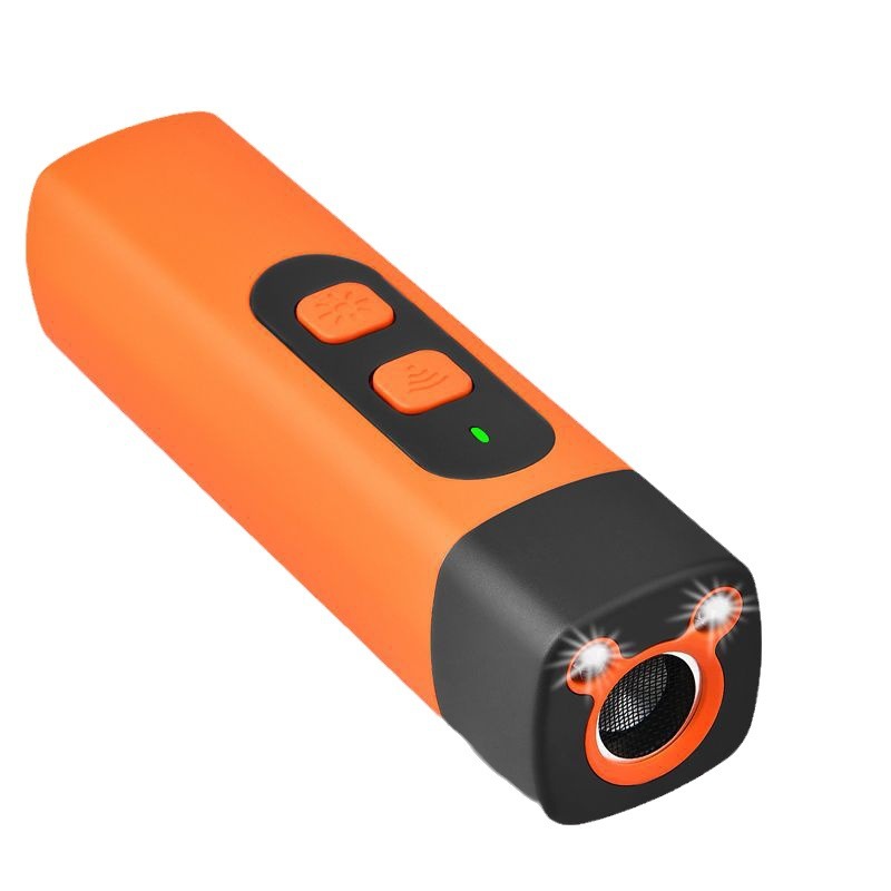 Portable Single-Head Ultrasonic Dog Repeller & Trainer with LED Flashlight