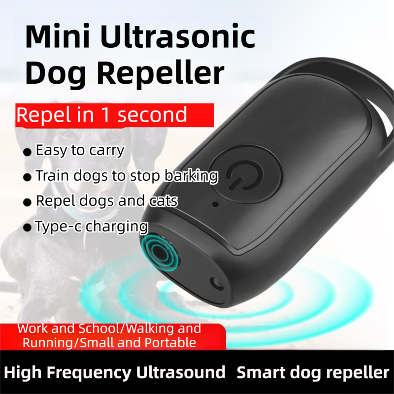 Portable Mini Single-Head Ultrasonic Dog Repeller & Trainer with LED view 2