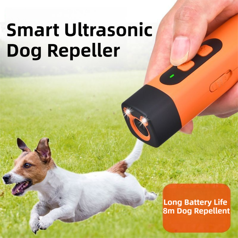 Portable Mini Single-Head Ultrasonic Dog Repeller & Trainer with LED view 5