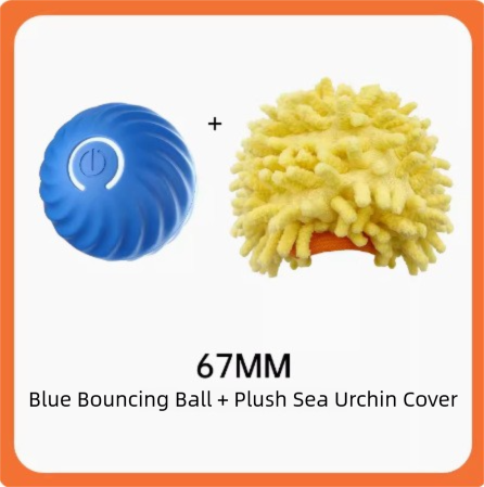 Blue Interactive Gravity Bouncing Dog Toy Ball(67MM) - Smart Automatic Teasing