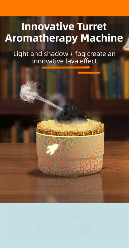 167 Black Simulation Volcano Diffuser & Humidifier - Smart Timer Ultrasonic view 4