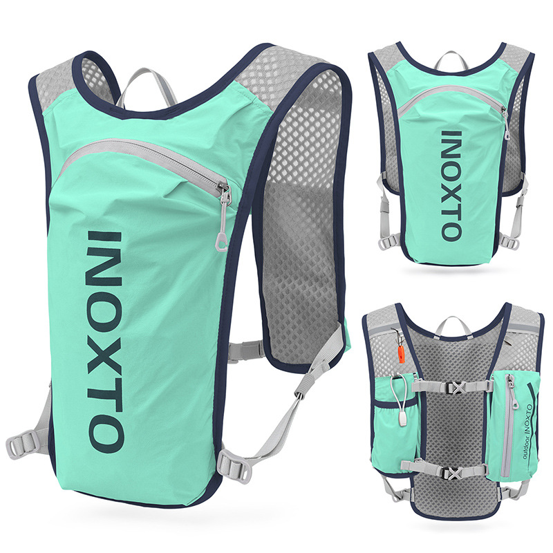 Light-Green 5L Ultra-Light Hydration Running Vest - Quick-Dry Trail Running &