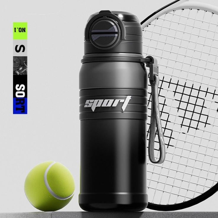 2-Pack Black 680ml Large Capacity Sports Insulated Tumbler - 316 Stainless