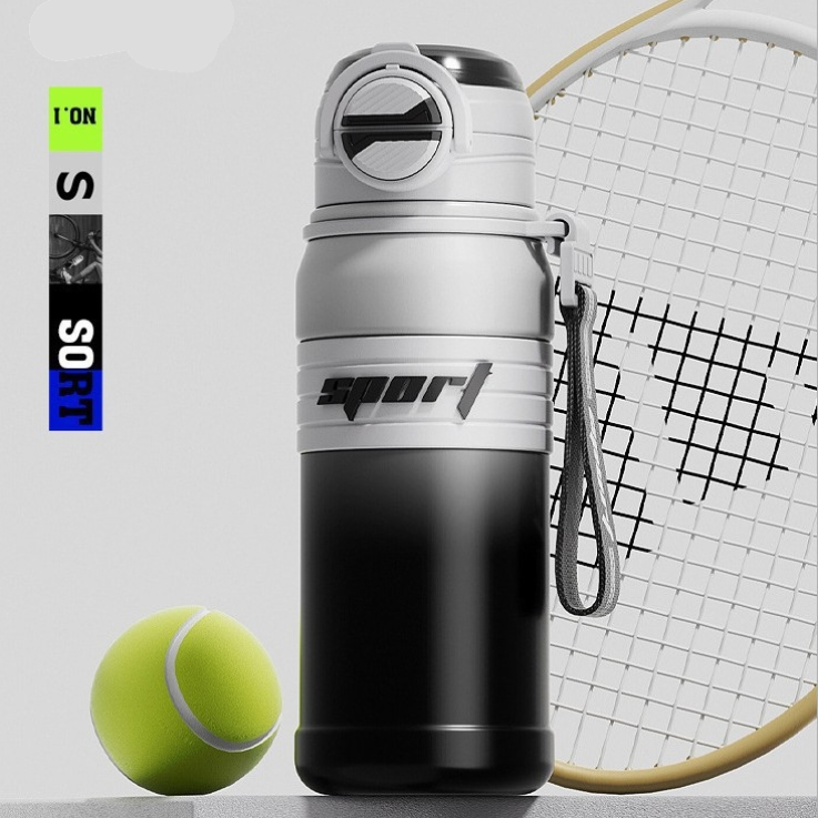 2-Pack White 680ml Large Capacity Sports Insulated Tumbler - 316 Stainless