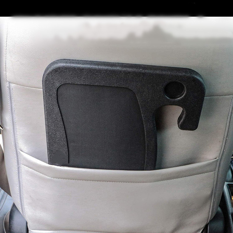 Grey Multi-Functional Car Steering Wheel Tray - Portable Auto Desk for Eating view 4