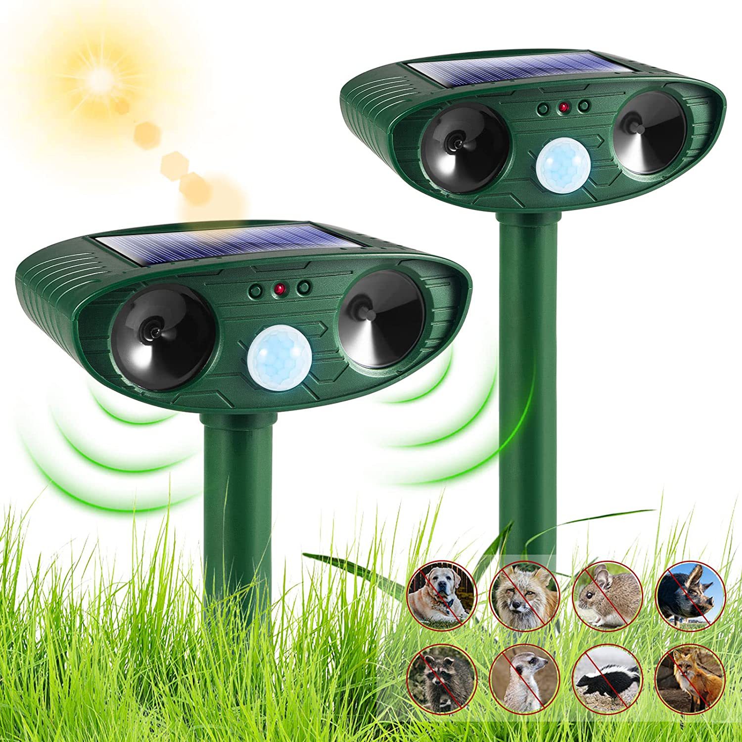 Classic Solar Powered Animal Repeller - PIR Sensor view 2