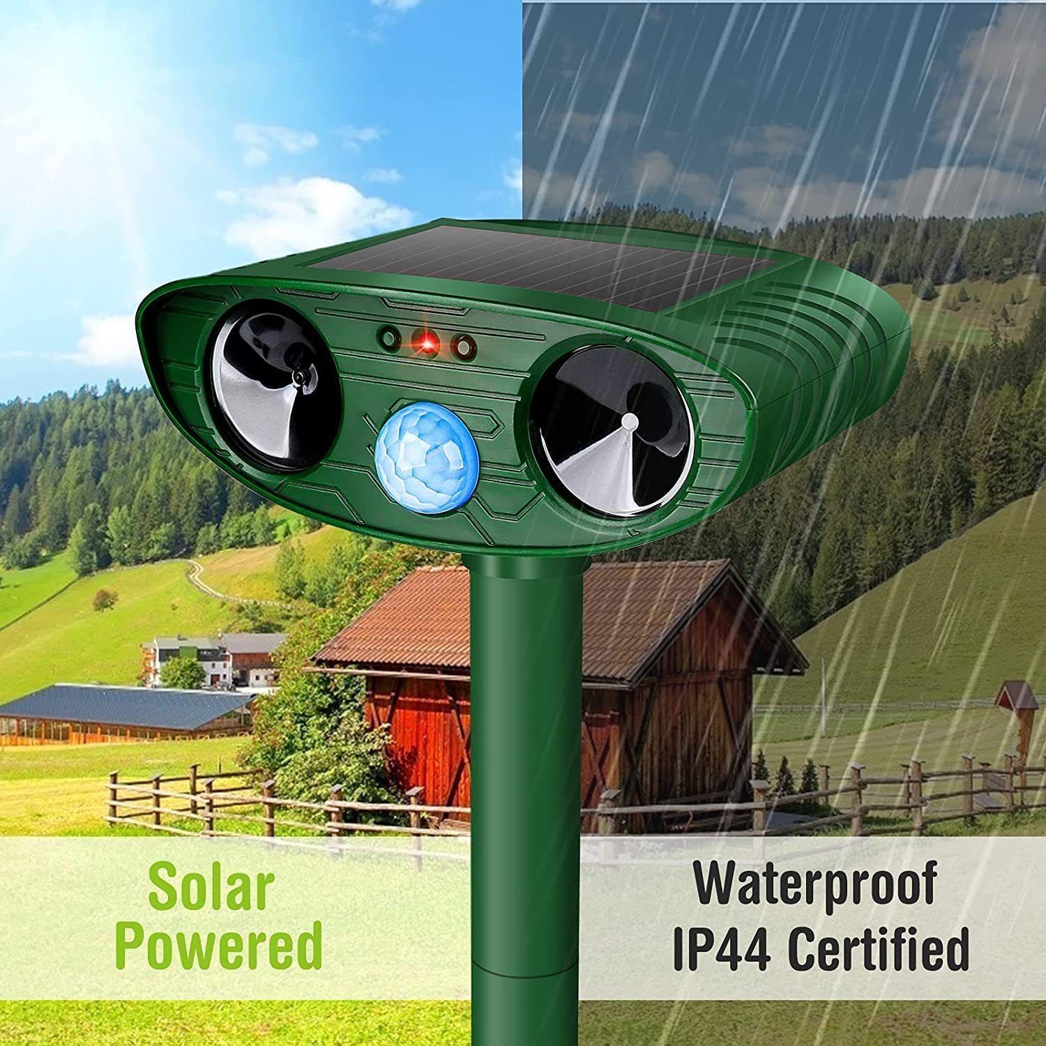 Model 703 Solar Powered Animal Repeller - Advanced Ultrasonic view 3