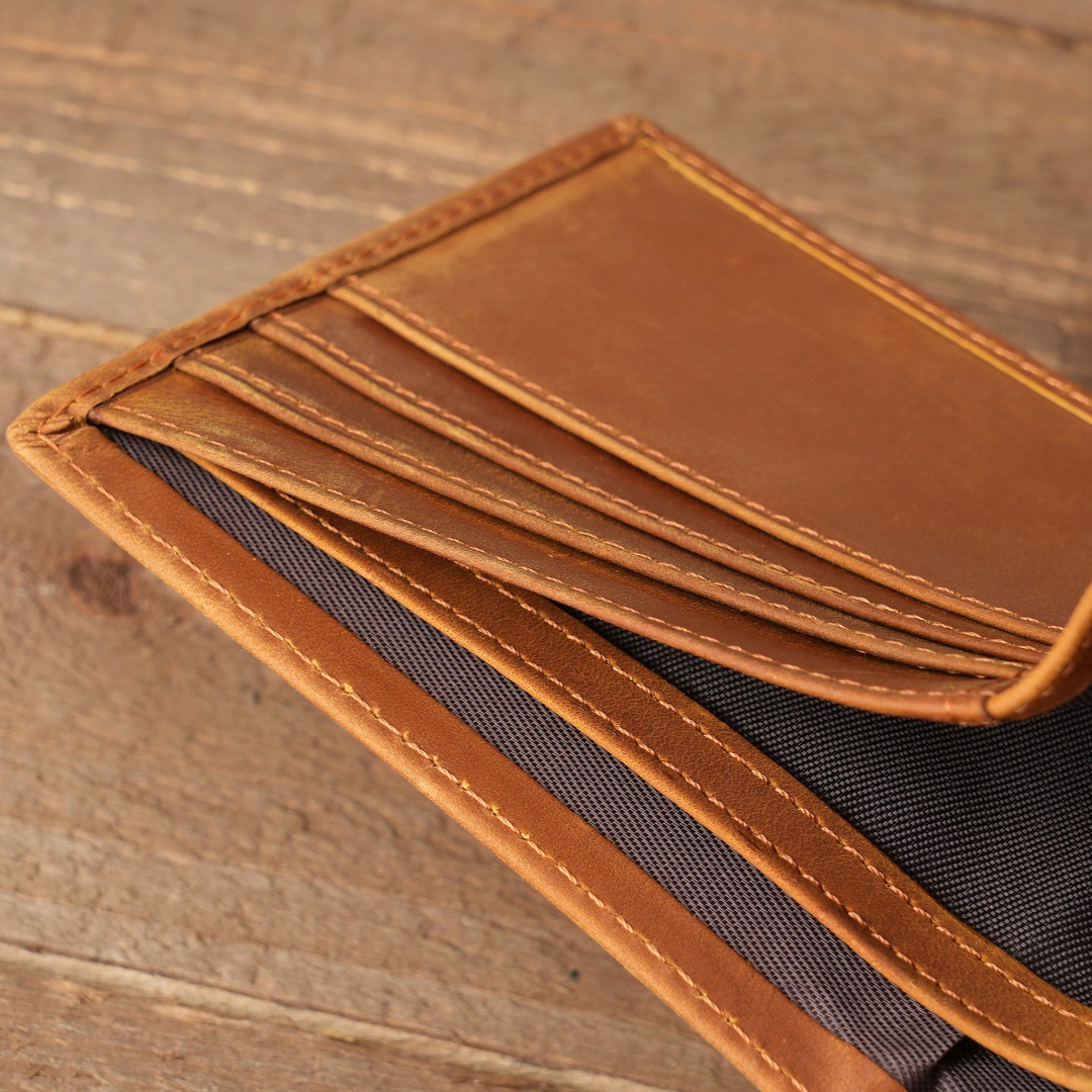 Style 1 To My Son Embossed Genuine Cowhide Leather Men's Wallet (Gift Giver view 4