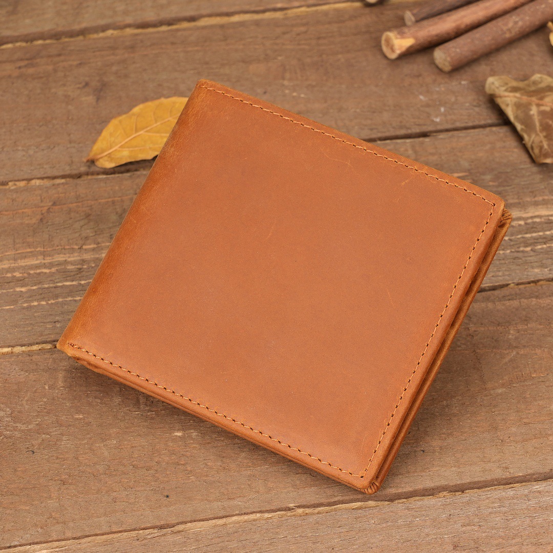 Style 1 To My Son Embossed Genuine Cowhide Leather Men's Wallet (Gift Giver view 5