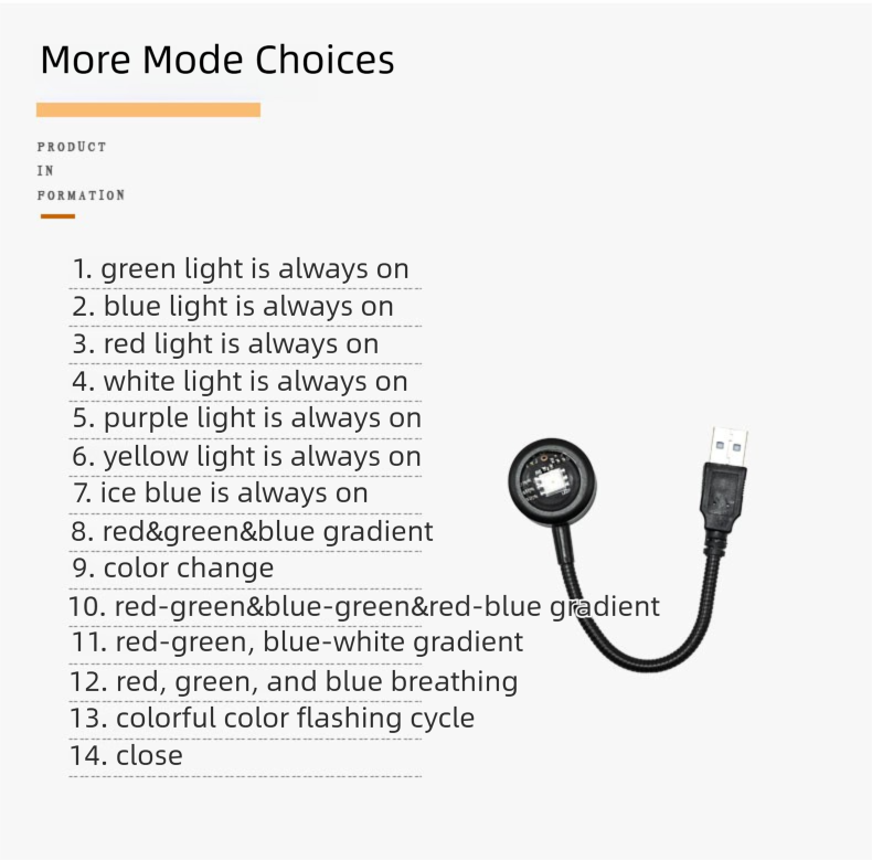 Gradient Rainbow 7-Color Sunset Projection Lamp - Creative USB Retro view 5
