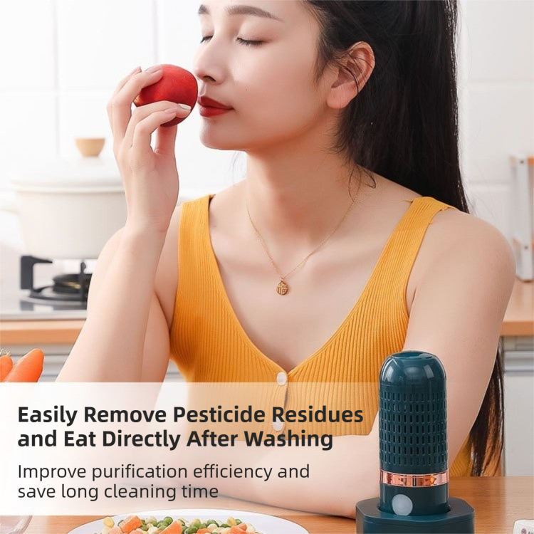 Green Wireless Capsule Fruit and Vegetable Purifier(16x5.4CM) - Portable Food view 4