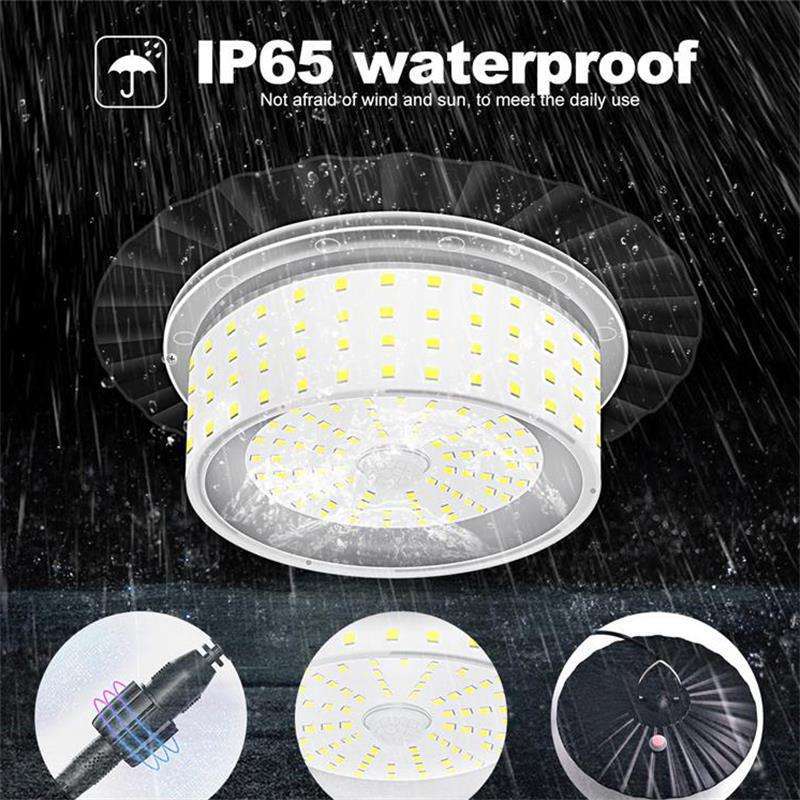 244 LED Solar Motion Sensor Pendant Light - IP65 Waterproof Barn/Patio Light view 6