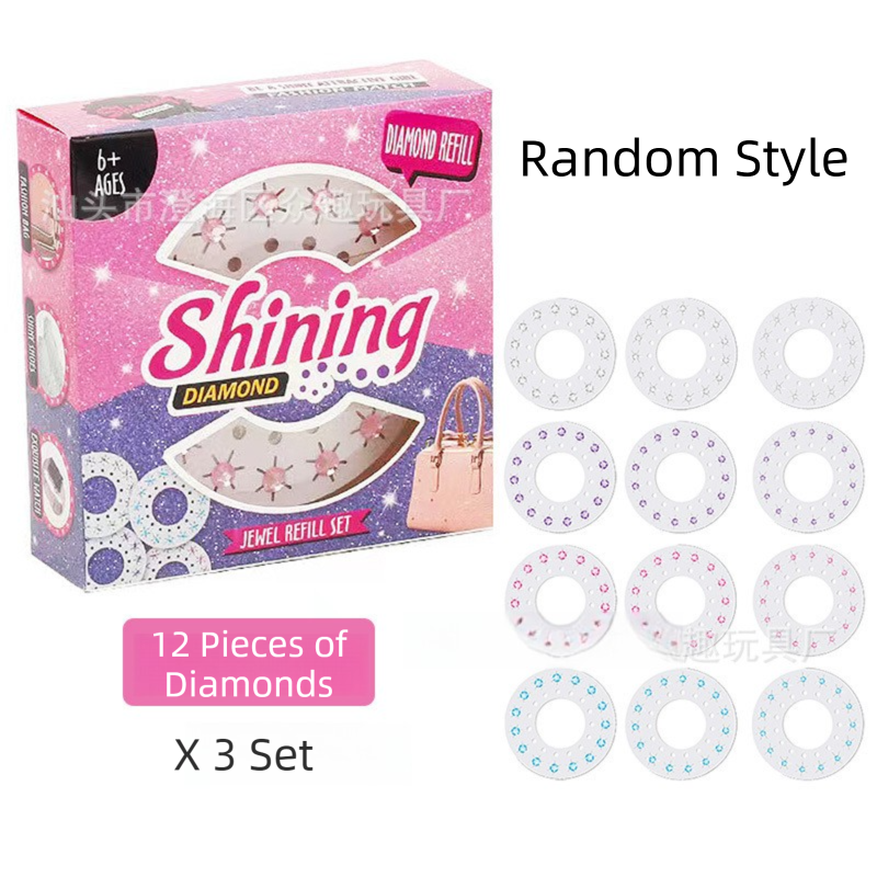 Bling Bling Gem Stamper and Hair Decorating Toy Set(1 Stamper + 36 Gem Sheets) view 2