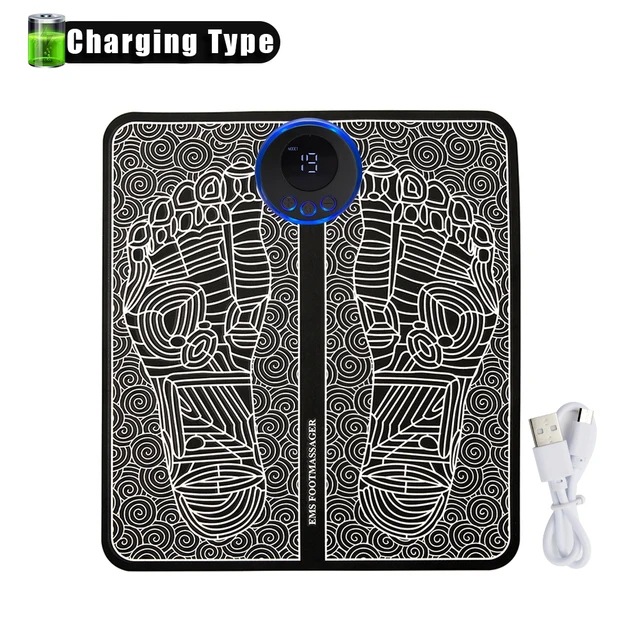 EMS Foot Massager Mat - Pulse Device for Foot Reflexology