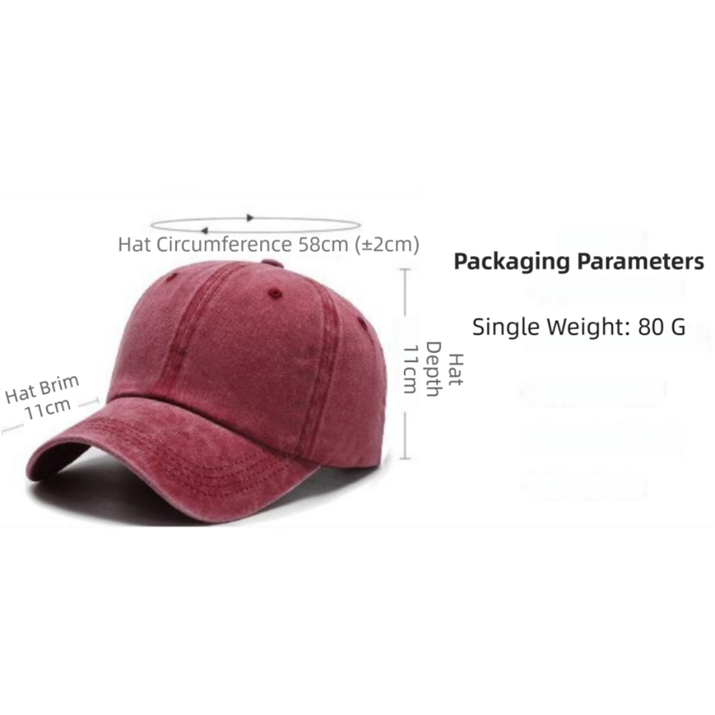 Black Washed Cotton Baseball Cap with Cat Print - Spring/Summer Casual view 4