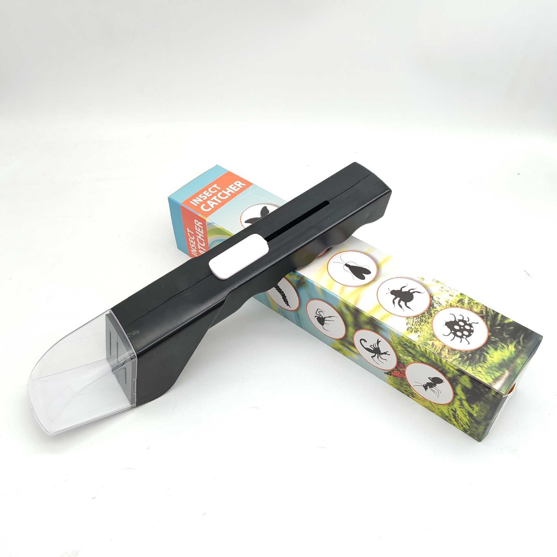 Black Handheld Insect Catcher and Bug Grabber Tool - Quick and Clean Removal