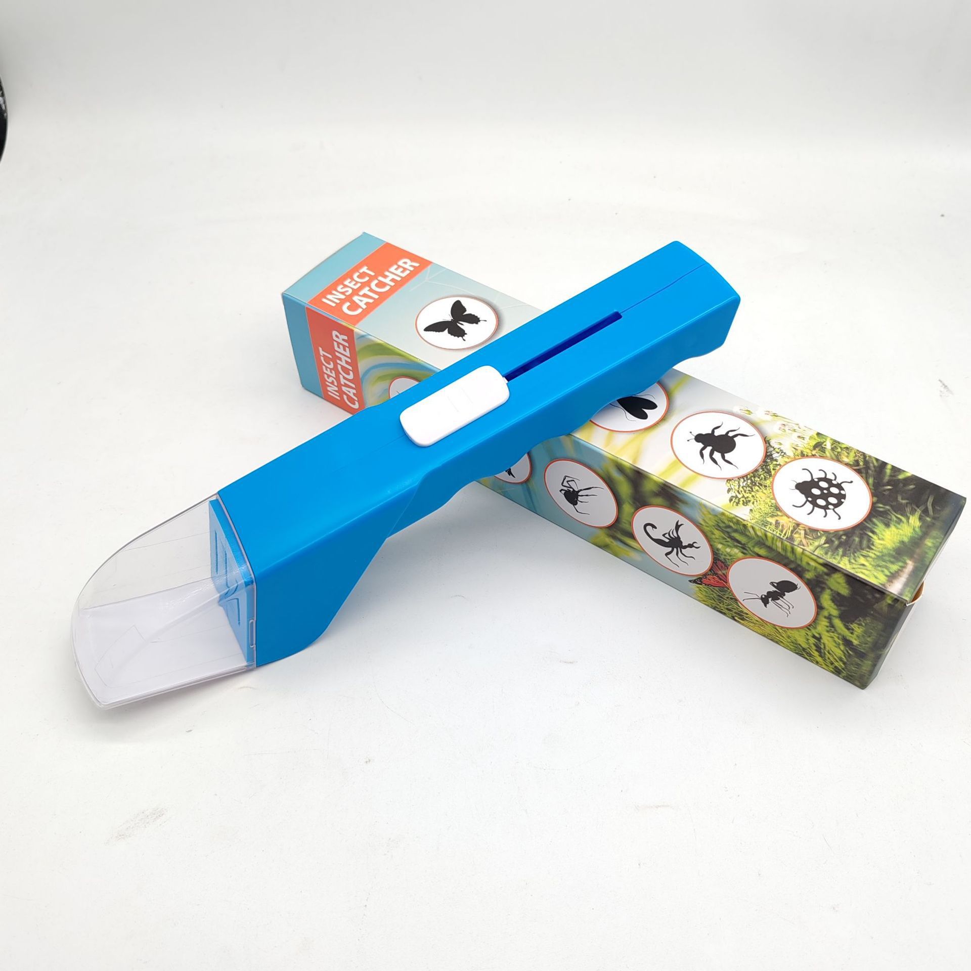 Blue Handheld Insect Catcher and Bug Grabber Tool - Quick and Clean Removal of