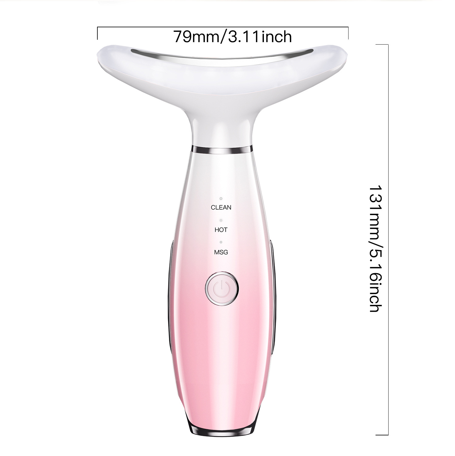 White Color Light Therapy Beauty Tool and Neck Massager - Essence Infusion view 5