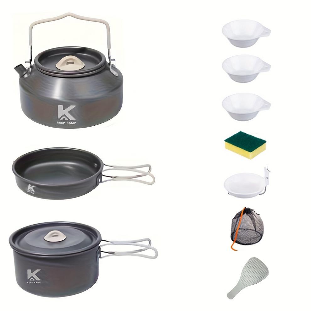 Portable & Foldable Outdoor Cookware Set - Lightweight Camping Pot view 4