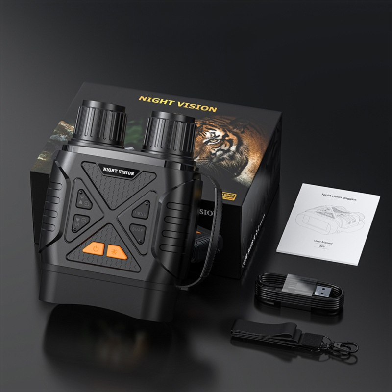 High-Definition Digital Infrared Night Vision Binoculars - 1080P Photo/Video