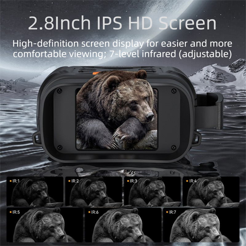 High-Definition Digital Infrared Night Vision Binoculars - 1080P Photo/Video view 4