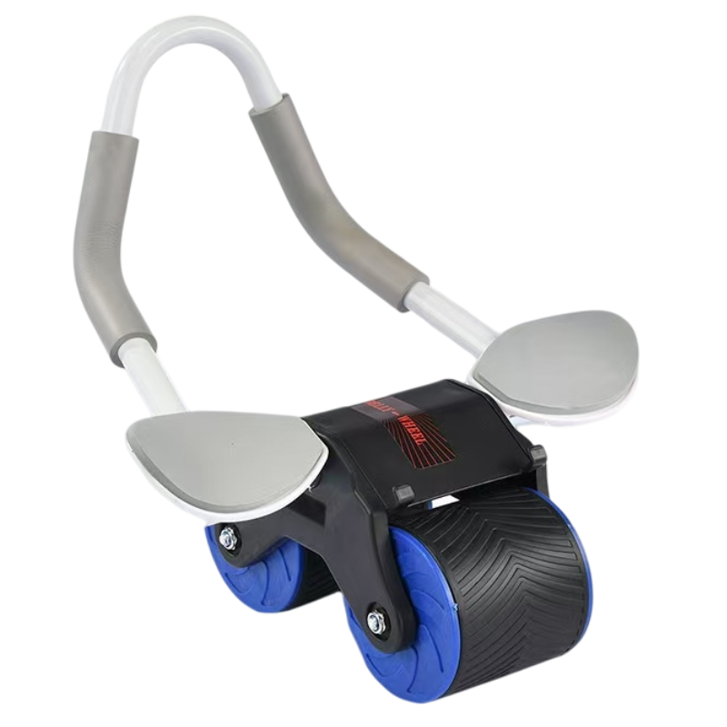 Blue Multifunctional Abdominal Roller with Automatic Rebound - Core Strength