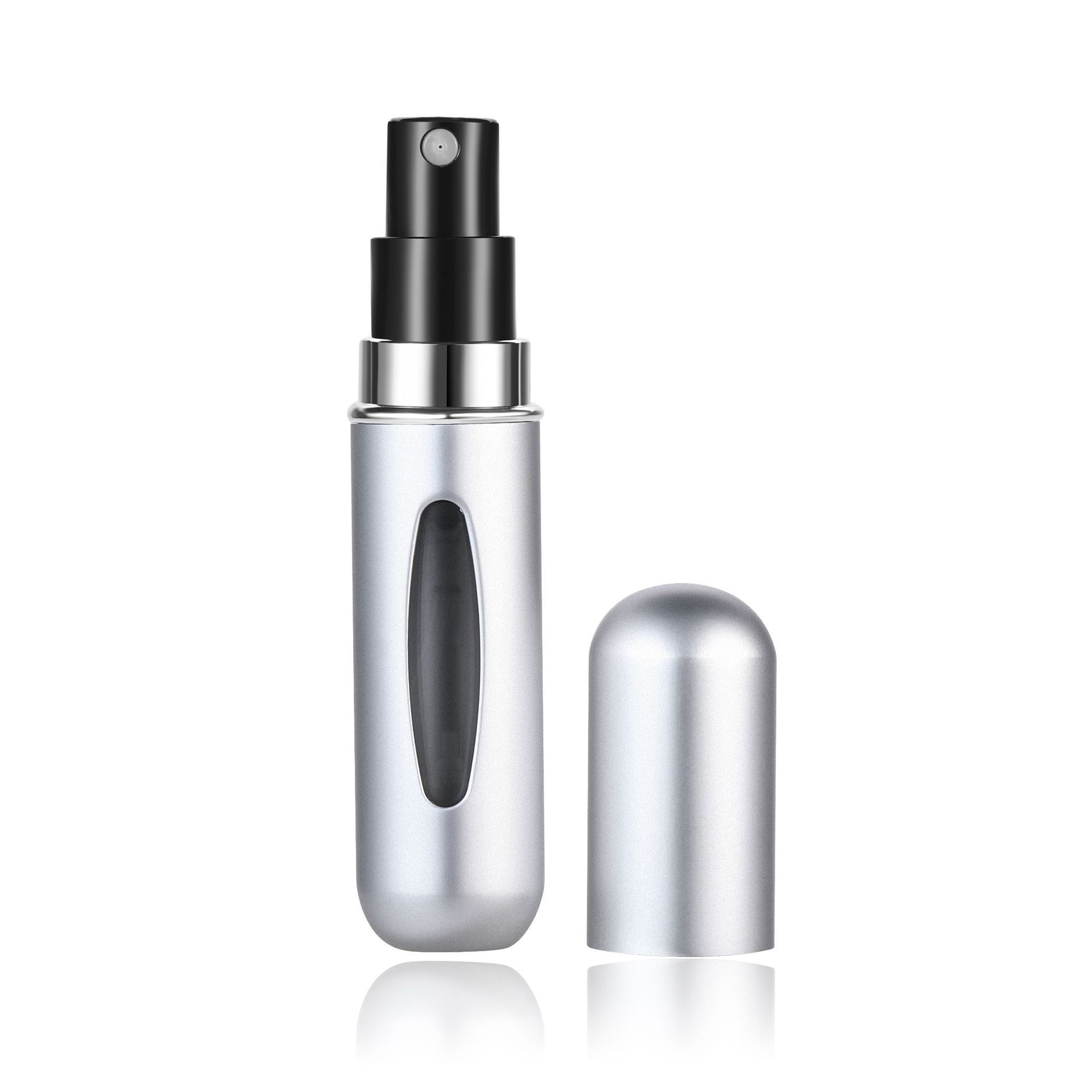4PCS Sliver Portable Perfume Atomizer Bottle(5ML) - Refillable Travel Scent
