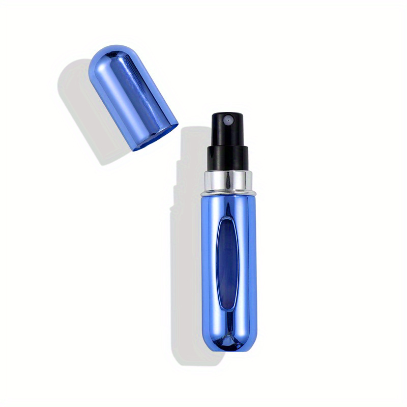 4PCS Blue Portable Perfume Atomizer Bottle(5ML) - Refillable Travel Scent Pump