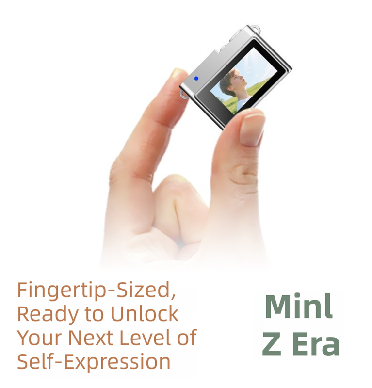 Retro Style Ultra-Mini Thumb Cam for Vlogging (White) - Portable Digital Photo view 5
