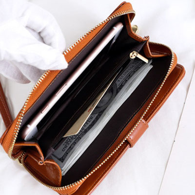 Pink Women's Long Buckle Closure Wallet - PU Lether Large Capacity Multi-Slot view 3