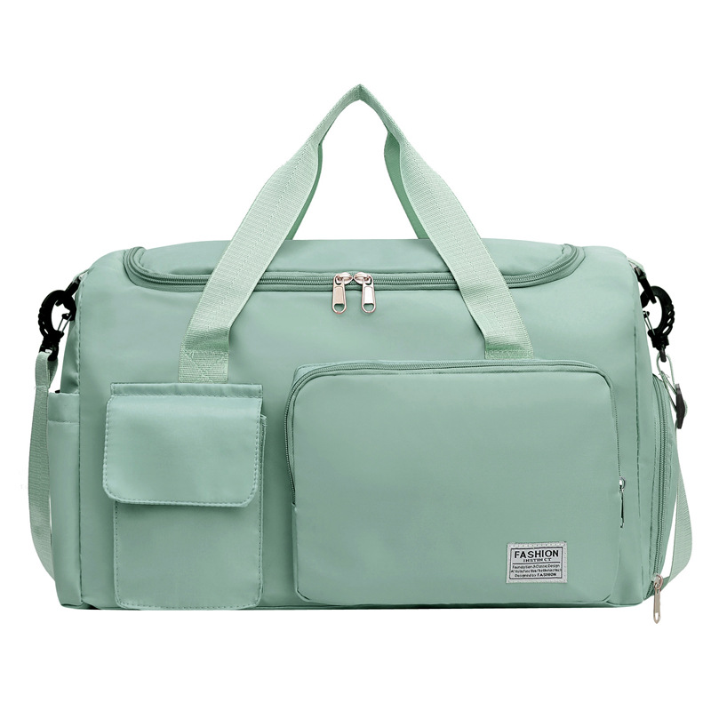 Green Lightweight & Waterproof Sports Gym Bag with Separate Shoe Compartment