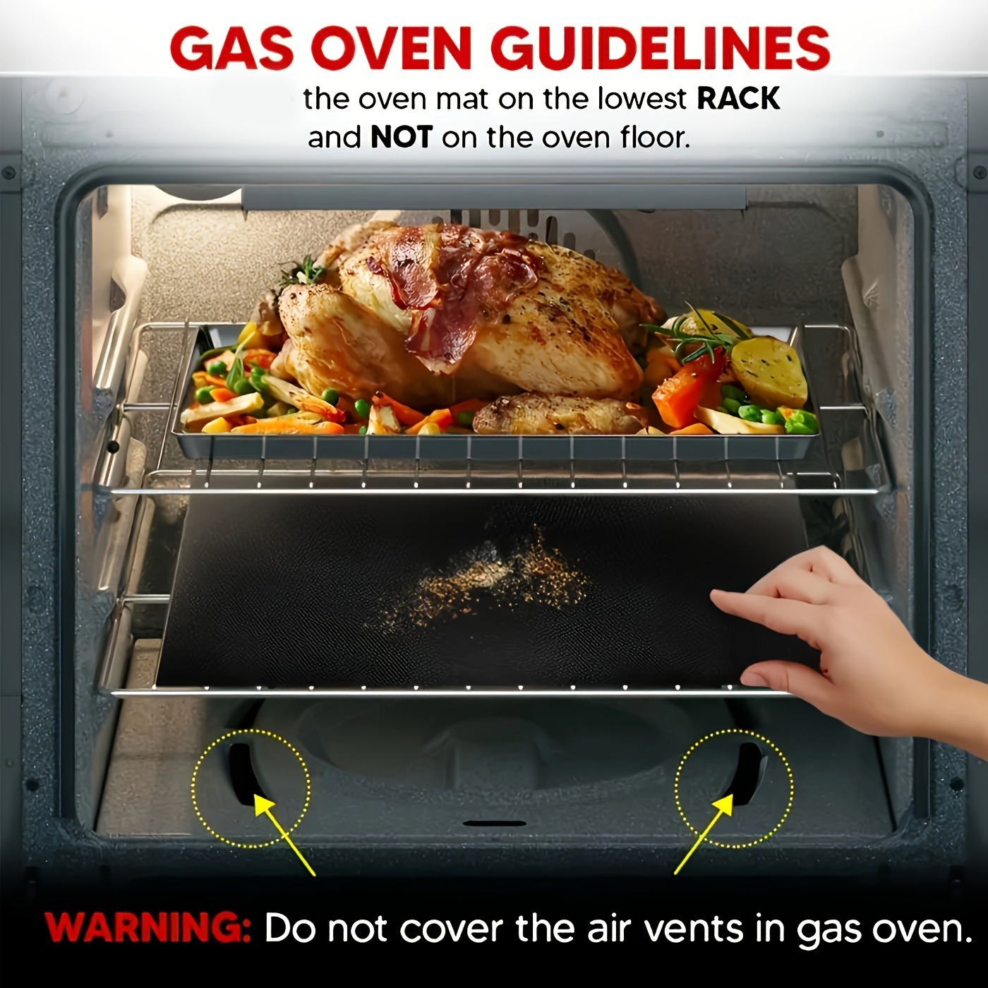 4-Pack 33x40cm Reusable Drip Guard for Ovens view 5