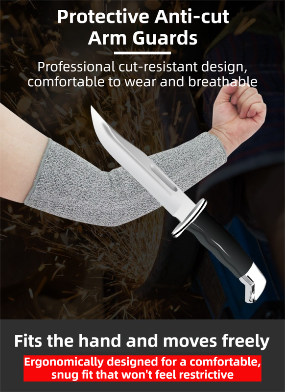 One-Pair 5 Level Cut-Resistant Arm Protection Sleeves(40CM) - Anti-Slash & view 2