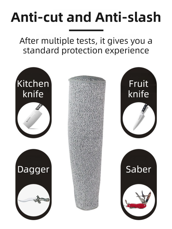 One-Pair 5 Level Cut-Resistant Arm Protection Sleeves(40CM) - Anti-Slash & view 3