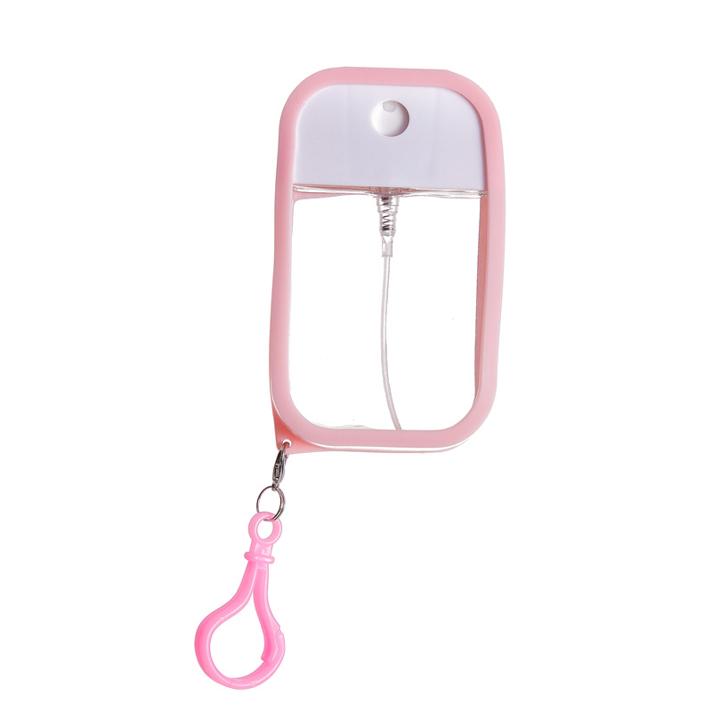 3-Pack Ultra-Slim 50ml Card-Style Travel Spray Bottle with Pink Silicone