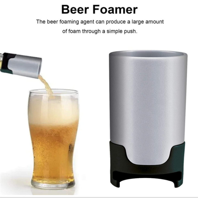 2-Pack Portable Beer Foamer & Bubble Maker - Handheld Beer Frother for Creamy view 3